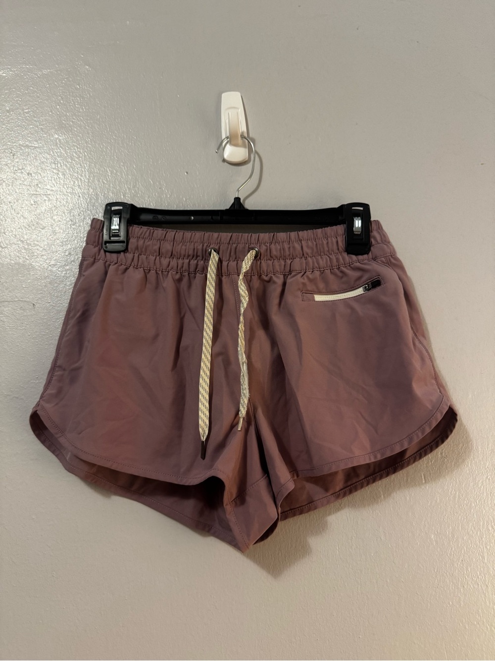 Vuori Dusty Mauve Athletic Drawstring Shorts